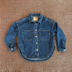 Cotton Denim Chore Coat